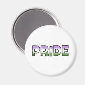 Genderqueer Pride Magneet (Voorkant / Achterkant)