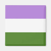 Genderqueer Pride Magneet (Voorkant)