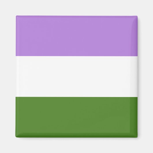 Genderqueer Pride Magneet (Voorkant)