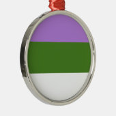 GENDERQUEER PRIDE METALEN ORNAMENT (Rechts)
