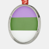 GENDERQUEER PRIDE METALEN ORNAMENT (Links)