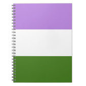 Genderqueer Pride Notitieboek (Voorkant)
