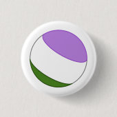 Genderqueer Pride Sphere Ronde Button 3,2 Cm (Voorkant)