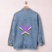 Genderqueer pride sterren denim jacket (Hangar)