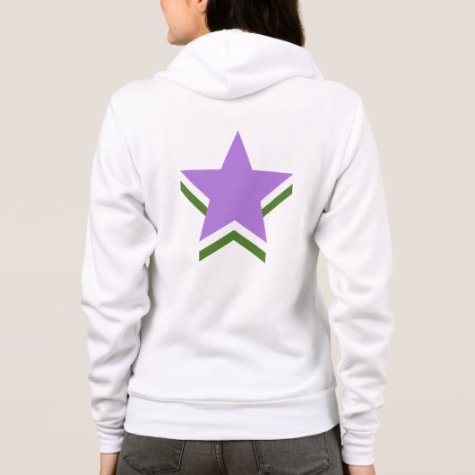 Genderqueer pride sterren hoodie (Achterkant)
