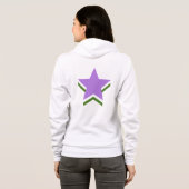 Genderqueer pride sterren hoodie (Achterkant volledig)