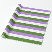 GENDERQUEER PRIDE STRIPES DESIGN - PNG.NL CADEAUPAPIER (Uitgerold)