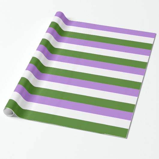 GENDERQUEER PRIDE STRIPES DESIGN - PNG.NL CADEAUPAPIER (Uitgerold)