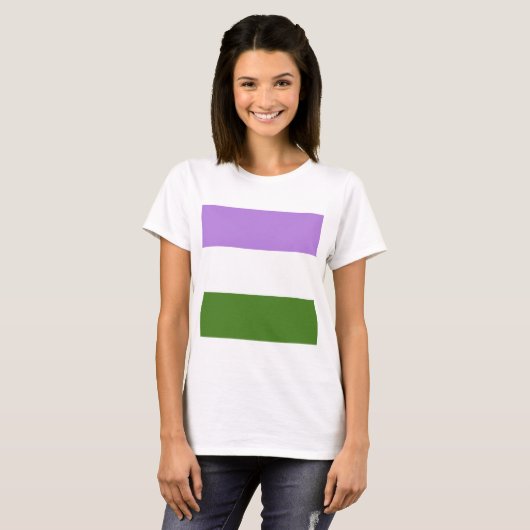 Genderqueer Pride T-shirt (Voorkant volledig)