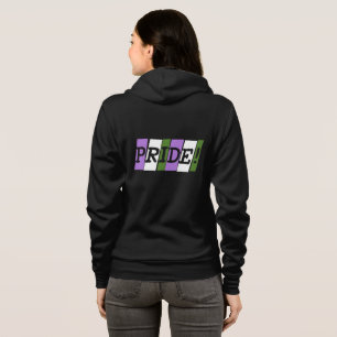 Genderqueer pride-tekstteken hoodie