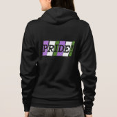 Genderqueer pride-tekstteken hoodie (Achterkant)