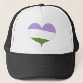 Genderqueer Pride Trucker Pet (Voorkant)