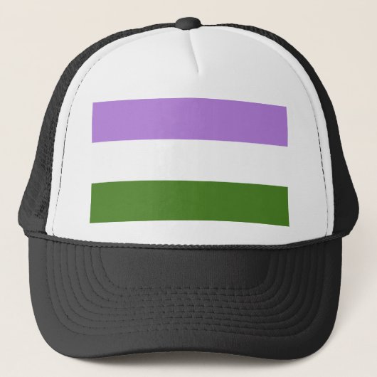 Genderqueer Pride Trucker Pet (Voorkant)