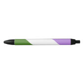 Genderqueer Pride Vlag Blauwe Inkt Pen (Voorkant)