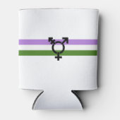 Genderqueer Pride-vlag Blikjeskoeler (Voorkant)