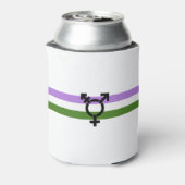 Genderqueer Pride-vlag Blikjeskoeler (Blikje Achterkant)