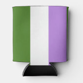 Genderqueer Pride Vlag Blikjeskoeler (Voorkant)