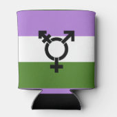 Genderqueer Pride Vlag Blikjeskoeler (Achterkant)