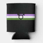 Genderqueer Pride Vlag Blikjeskoeler (Voorkant)