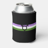 Genderqueer Pride Vlag Blikjeskoeler (Blikje Achterkant)