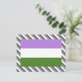 Genderqueer Pride Vlag Briefkaart (Staand voorkant)