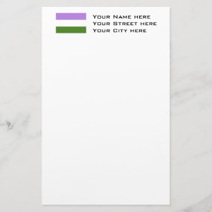 Genderqueer Pride Vlag Briefpapier