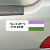 Genderqueer Pride Vlag Bumpersticker (Op auto)