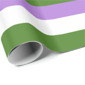 Genderqueer Pride Vlag Cadeaupapier (Rol Hoek)