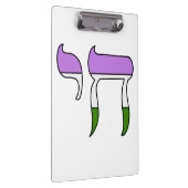 Genderqueer Pride-vlag Chai Klembord (Rechts)