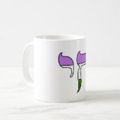 Genderqueer Pride-vlag Chai  Koffiemok (Voorkant links)