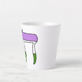 Genderqueer Pride-vlag Chai Latte Mok (Voorkant)
