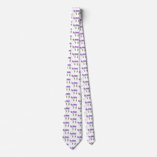 Genderqueer Pride-vlag Chai Stropdas (Voorkant)