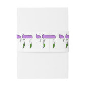 Genderqueer Pride-vlag Chai Uitnodigingen Wikkel (Achterkant Voorbeeld)