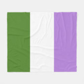 Genderqueer Pride-vlag Fleece Deken (Voorkant (Horizontaal))