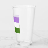 Genderqueer Pride Vlag Glas (Links)