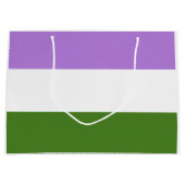 Genderqueer Pride Vlag Groot Cadeauzakje (Voorkant)