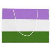 Genderqueer Pride Vlag Groot Cadeauzakje (Achterkant)