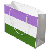 Genderqueer Pride Vlag Groot Cadeauzakje (Achterkant Gekanteld)
