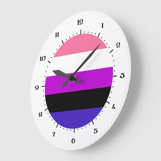 Genderqueer Pride vlag Grote klok (Hoek)