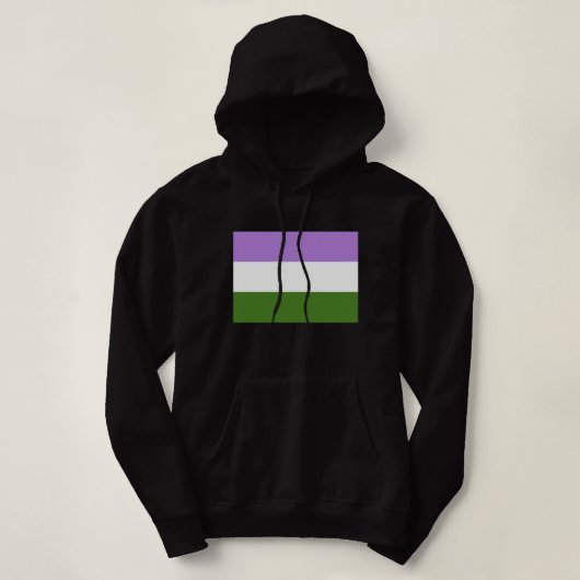Genderqueer Pride-vlag Hoodie (Design voorkant)