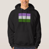 Genderqueer Pride-vlag Hoodie (Voorkant)