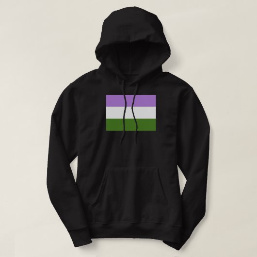 Genderqueer Pride-vlag Hoodie (Design voorkant)