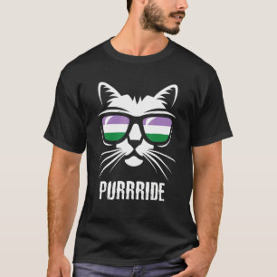 Genderqueer Pride Vlag  Kat Purrride Genderqueer T-shirt