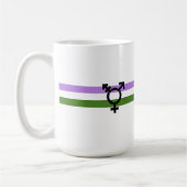 Genderqueer Pride Vlag Koffiemok (Links)