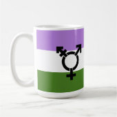Genderqueer Pride Vlag Koffiemok (Links)