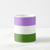 Genderqueer Pride-vlag Koffiemok (Center)