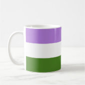 Genderqueer Pride-vlag Koffiemok (Links)