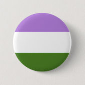 Genderqueer Pride Vlag LGBT Pride Ronde Button 5,7 Cm (Voorkant)