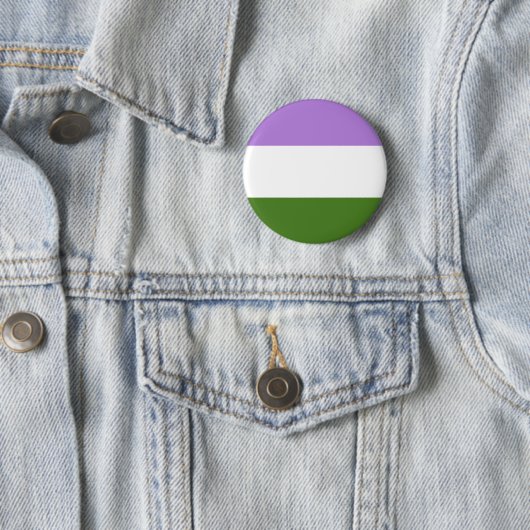 Genderqueer Pride Vlag LGBT Pride Ronde Button 5,7 Cm (In situ)