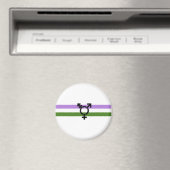 Genderqueer Pride Vlag Magneet (Insitu (Vaatwasser))